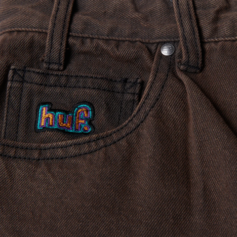 Huf Jeans largo da uomo Cromer Marrone