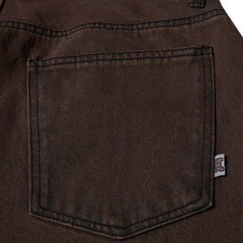 Huf Jeans largo da uomo Cromer Marrone