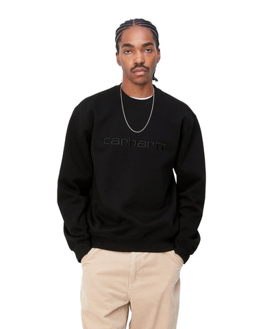 Carhartt Wip Felpa girocollo da uomo Carhartt nera
