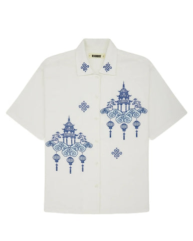 Woodbird Camicia misto lino da uomo Banks Tempel