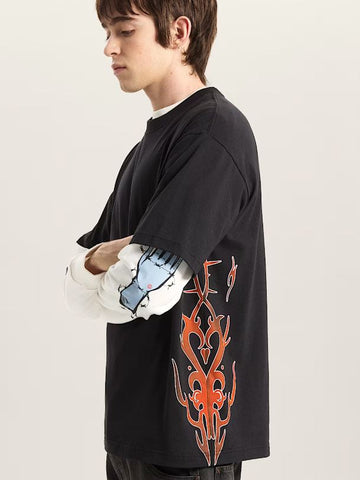 Vans T-Shirt da uomo manica corta Dayana Side Tribal nera
