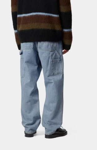 Carhartt Wip Jeans da uomo Single Knee lavaggio chiaro