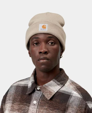 Carhartt WIP Berretto Corto in Maglia a Coste Watch Beige