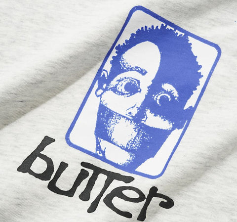 Buttergoods T-Shirt da uomo manica corta Bound grigio chiara