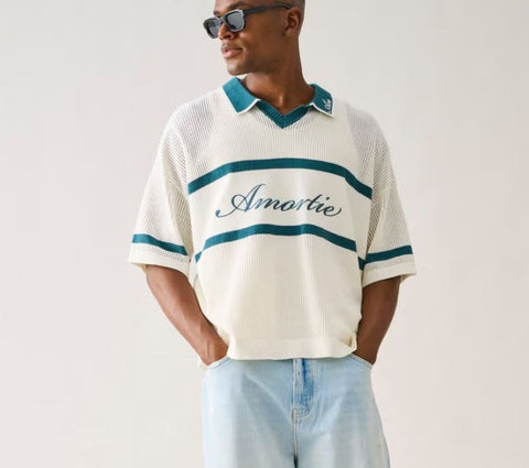 Only & Sons Maglia in cotone a polo da uomo Sace Life Split