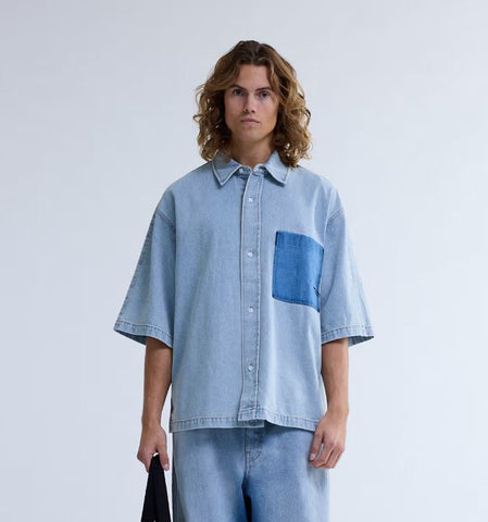 New Amsterdam Camicia da uomo manica corta Lyocell