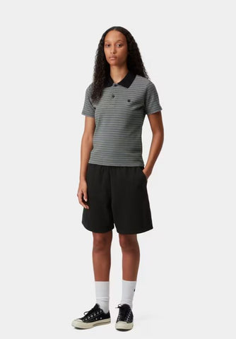 Carhartt Wip Pantaloncino in felpa da donna Brenta nero