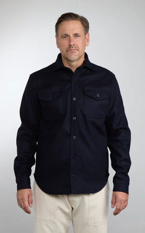 Chesapeake's Camcia da uomo in lana Heavy Weight blu