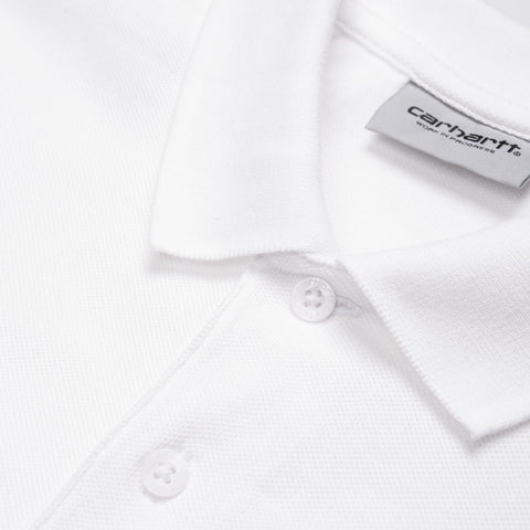 Carhartt Wip Chase Men's Short Sleeve Polo in White
