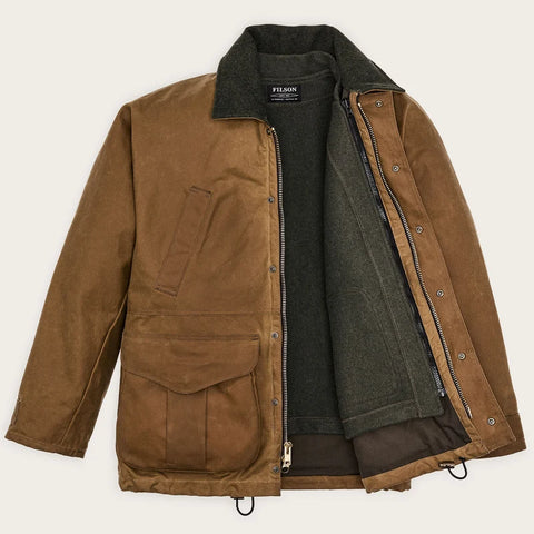 Filson Giacca cerata da uomo Tin Cloth Field marrone