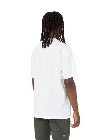 Dickies T-Shirt da uomo con taschino manica corta Luray Bianca