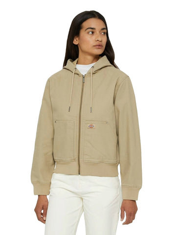 Dickies Giacca Donna Duck Canvas Sherpa Beige