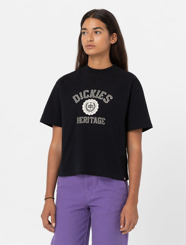 Schwarzes Oxford-T-Shirt für Damen von Dickies