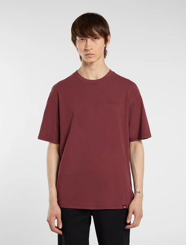 Dickies T-Shirt da uomo a manica corta Plentywood bordeaux