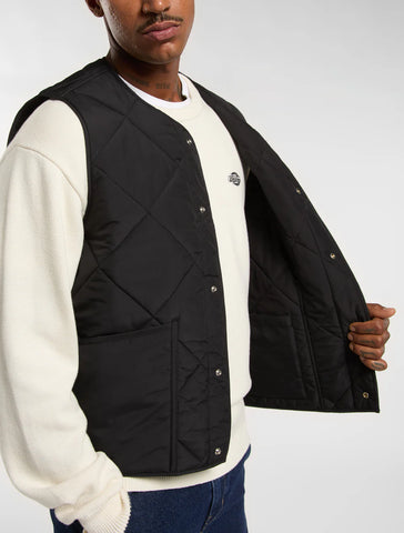 Dickies Gilet trapuntato da uomo Samburg nero