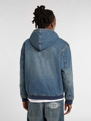 Dickies Giacca con cappuccio da uomo in jeans Hilham