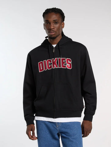 Dickies Felpa con zip e cappuccio Aitkin nera
