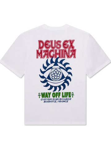 Deus Ex Machina T-Shirt da uomo manica corta Crank bianca