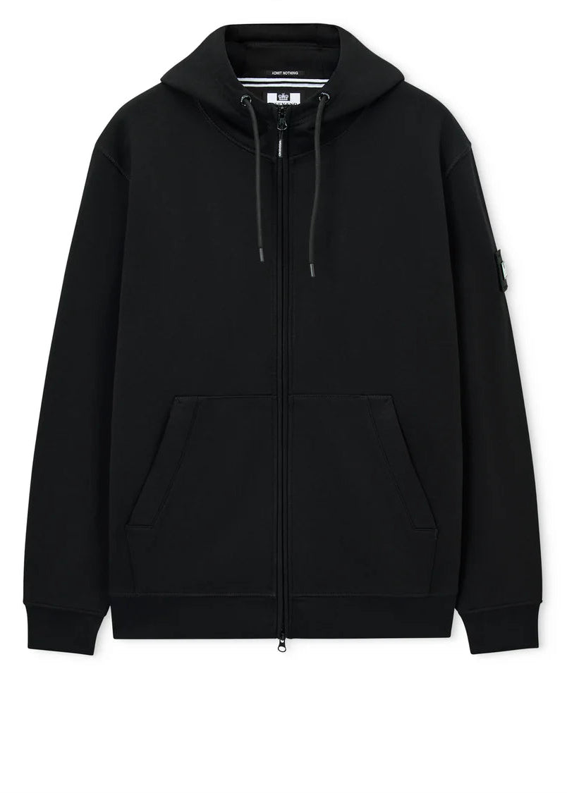 Weekend Offender Felpa con zip e cappuccio da uomo Winton nera