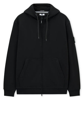 Weekend Offender Felpa con zip e cappuccio da uomo Winton nera