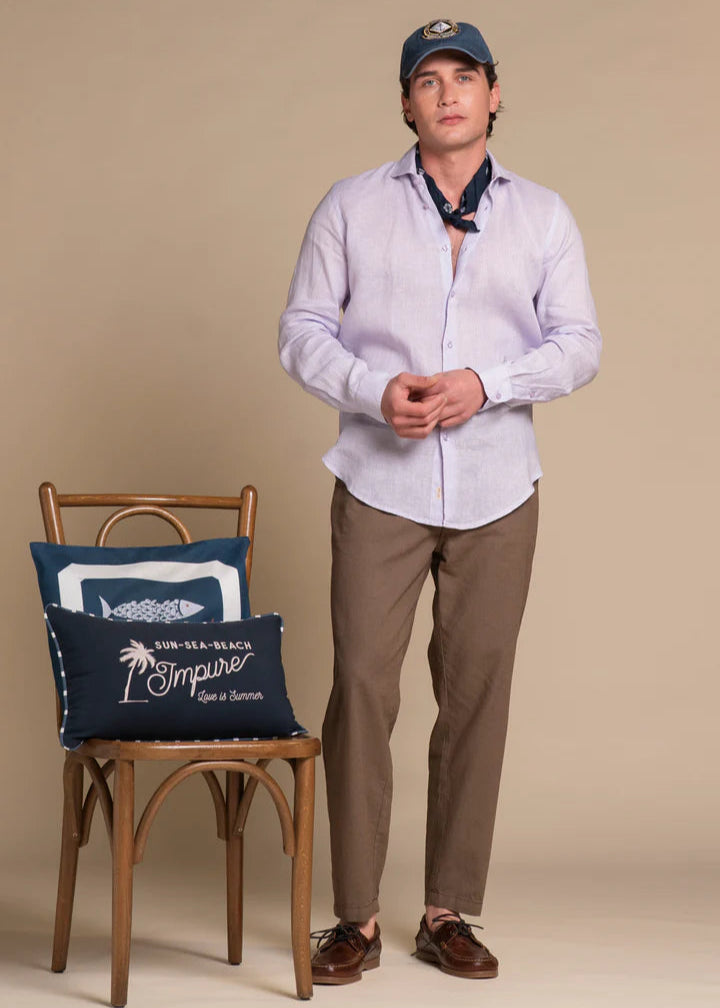 Impure Men's Linen Blend Pants Miles Brown Philosophy Outfitters Impure Men's Linen Blend Pants Miles Brown Philosophy Outfitters