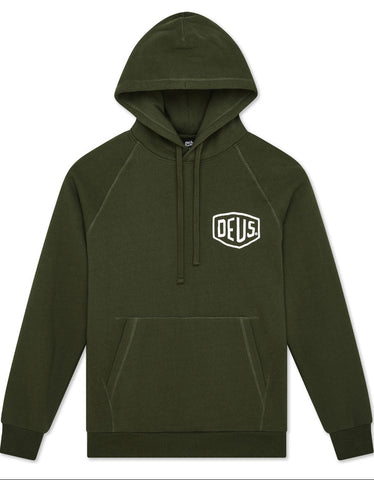 Deus Ex Machina Felpa con cappuccio da uomo Harajuku Address verde