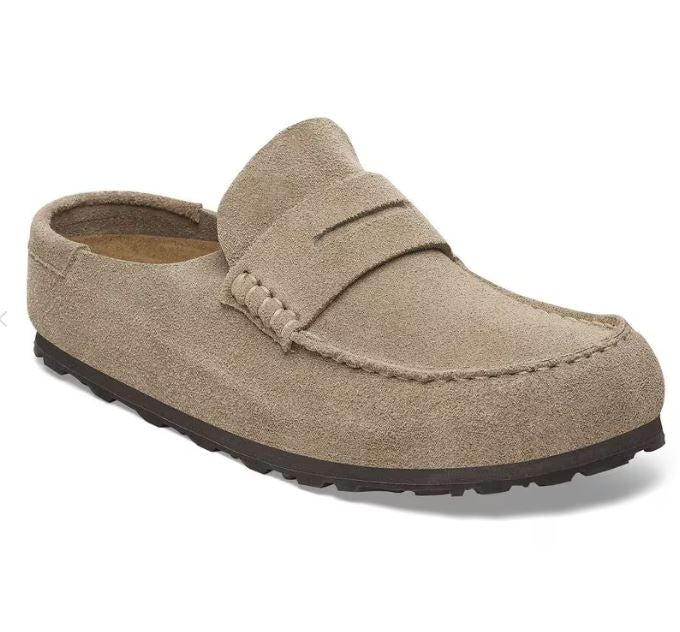 Birkenstock Naples – Gewickelter Wildleder-Mokassin (schmale Passform)