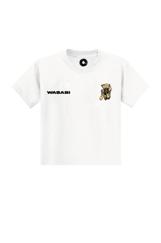 Wasabi T-Shirt da uomo manica corta Skeleton bianca