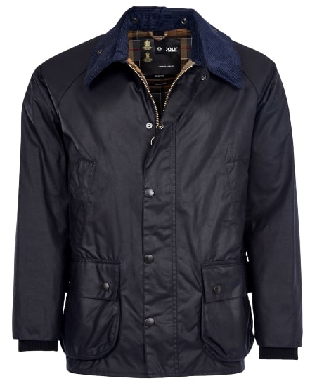 Barbour Bedale Wax Herren-Wachsjacke Blau