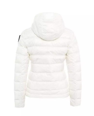 Blauer Giacca Piumino da donna Sfiancato Charme bianco