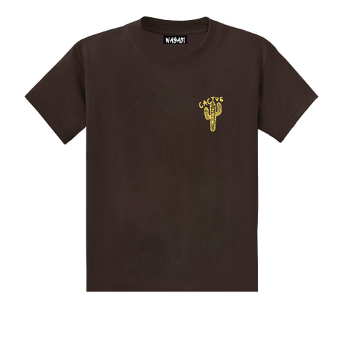 Wasabi Fragments men's short sleeve t-shirt brown