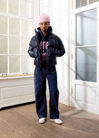 The New Original Giacca Piumino da uomo 9-Dots Curve blu