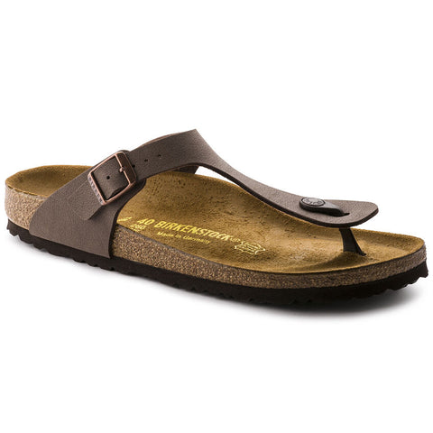 Birkenstock Sandalo Unisex Gizeh Nubuck (Calzata Normale) marrone