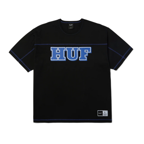 Huf T-Shirt da uomo manica corta Legacy Football nera