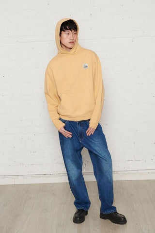 Pas De Mer Felpa da uomo con cappuccio Logo beige