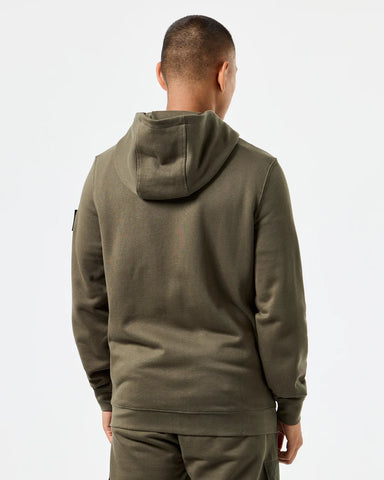 Weekend Offender Felpa da uomo con zip e cappuccio Daponte verde