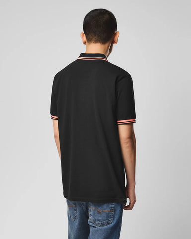 Weekend Offender Polo da uomo manica corta Levanto nera
