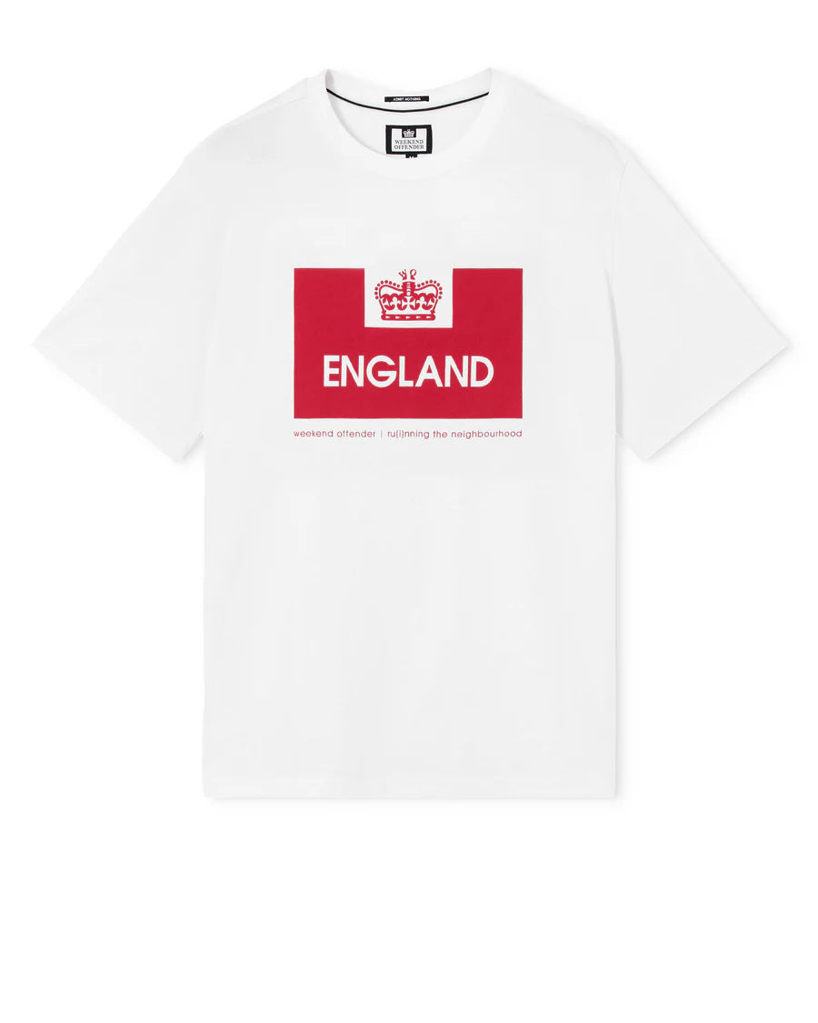 Weekend Offender T-Shirt da uomo manica corta Inghilterra