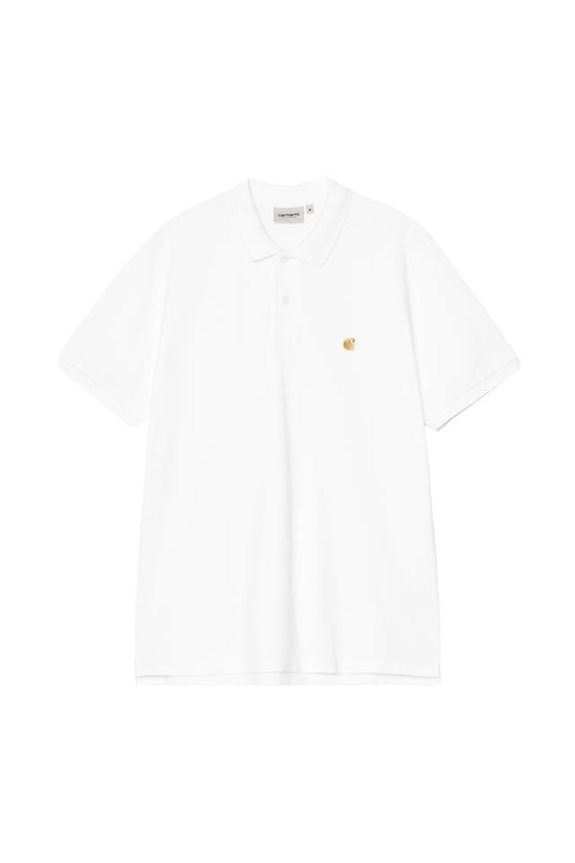Carhartt Wip Chase Men's Short Sleeve Polo in White