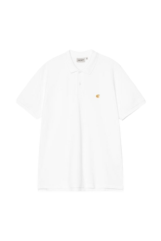 Carhartt Wip Chase Men's Short Sleeve Polo in White