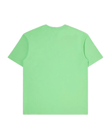Edwin Men's T-Shirt Katakana Embroidery Green