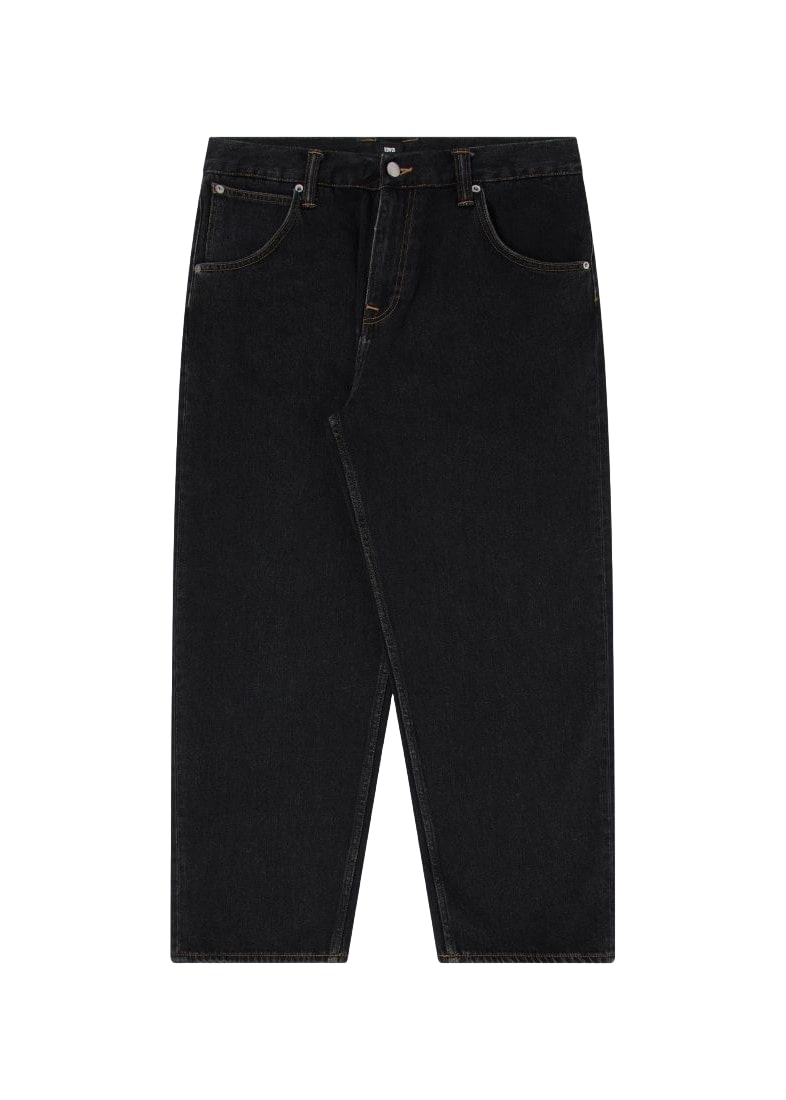 Edwin Tyrell Herren-Jeans mit weitem Bein, Schwarz