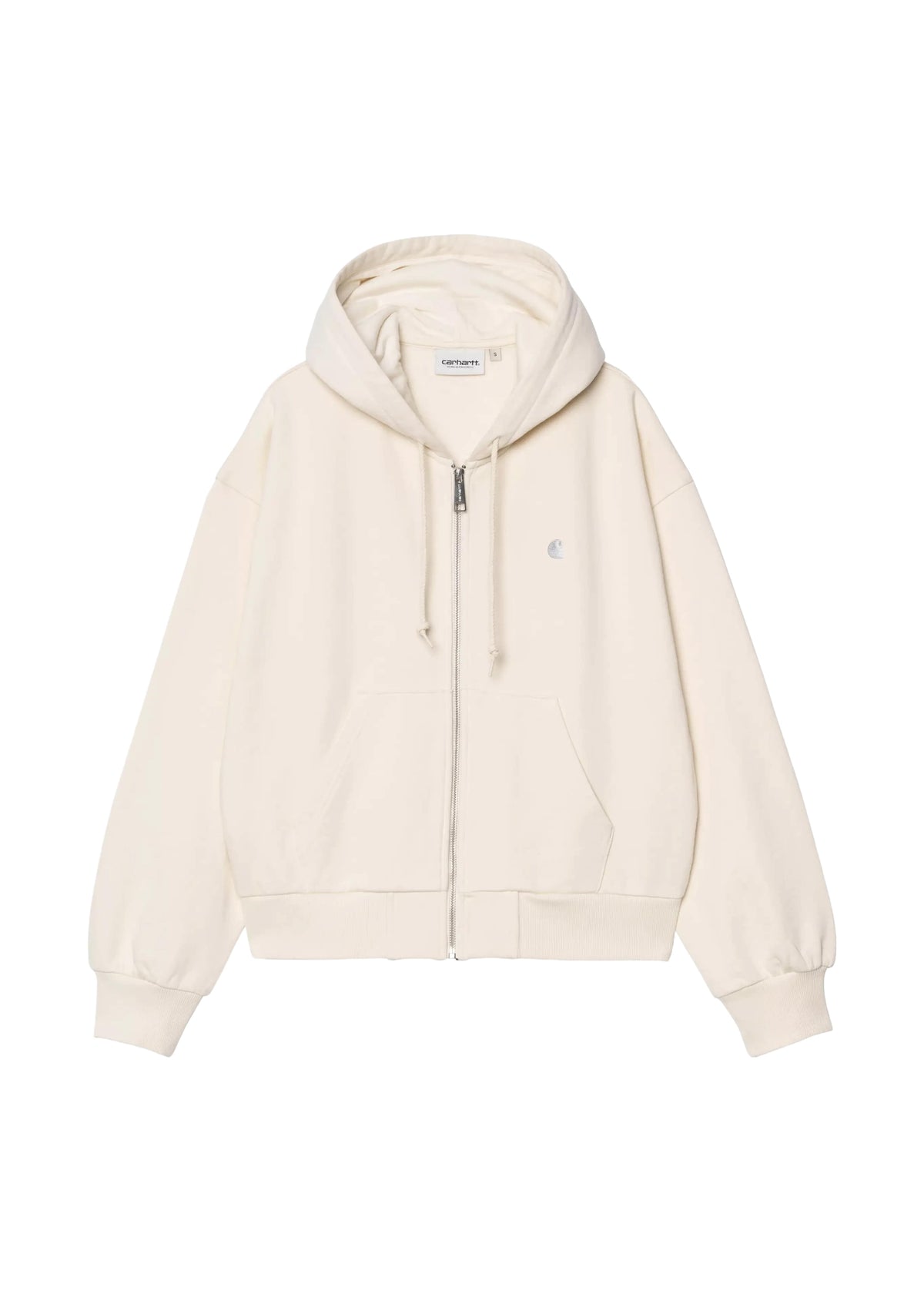 Carhartt Wip Felpa da donna con zip e cappuccio Casey panna