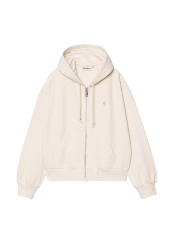 Carhartt Wip Felpa da donna con zip e cappuccio Casey panna