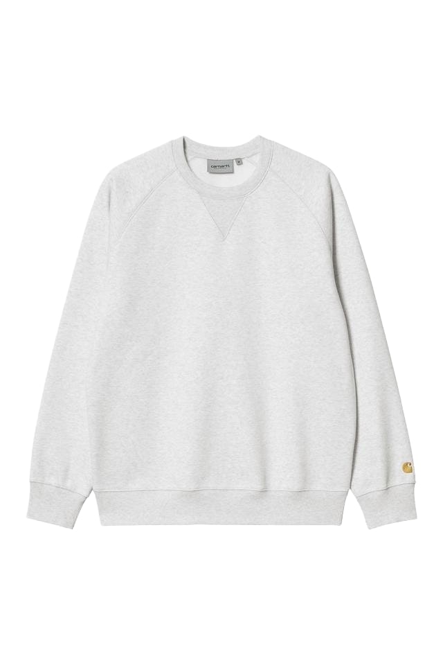 Carhartt Wip Felpa girocollo da uomo Chase grigio chiara