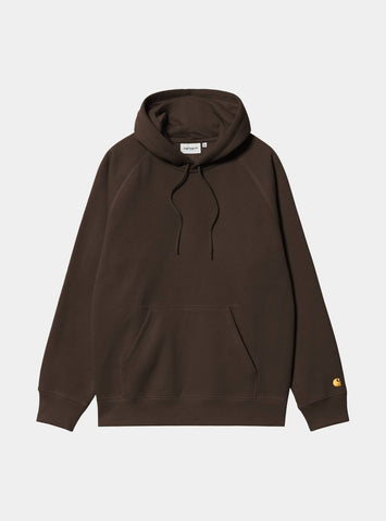 Carhartt Wip Felapa con cappuccio da uomo Chase marrone