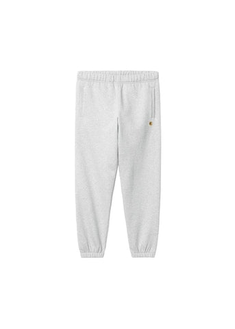 Carhartt Wip Pantalone di tuta in felpa da uomo Chase grigio chiaro
