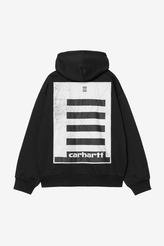 Carhartt Wip Felpa con zip e cappuccio da uomo Archive Lines nera