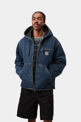 Carhartt Wip Giacca da uomo in jeans interno trapuntato Cleveland