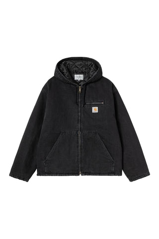 Carhartt Wip Giacca da uomo in jeans interno trapuntato Cleveland nera